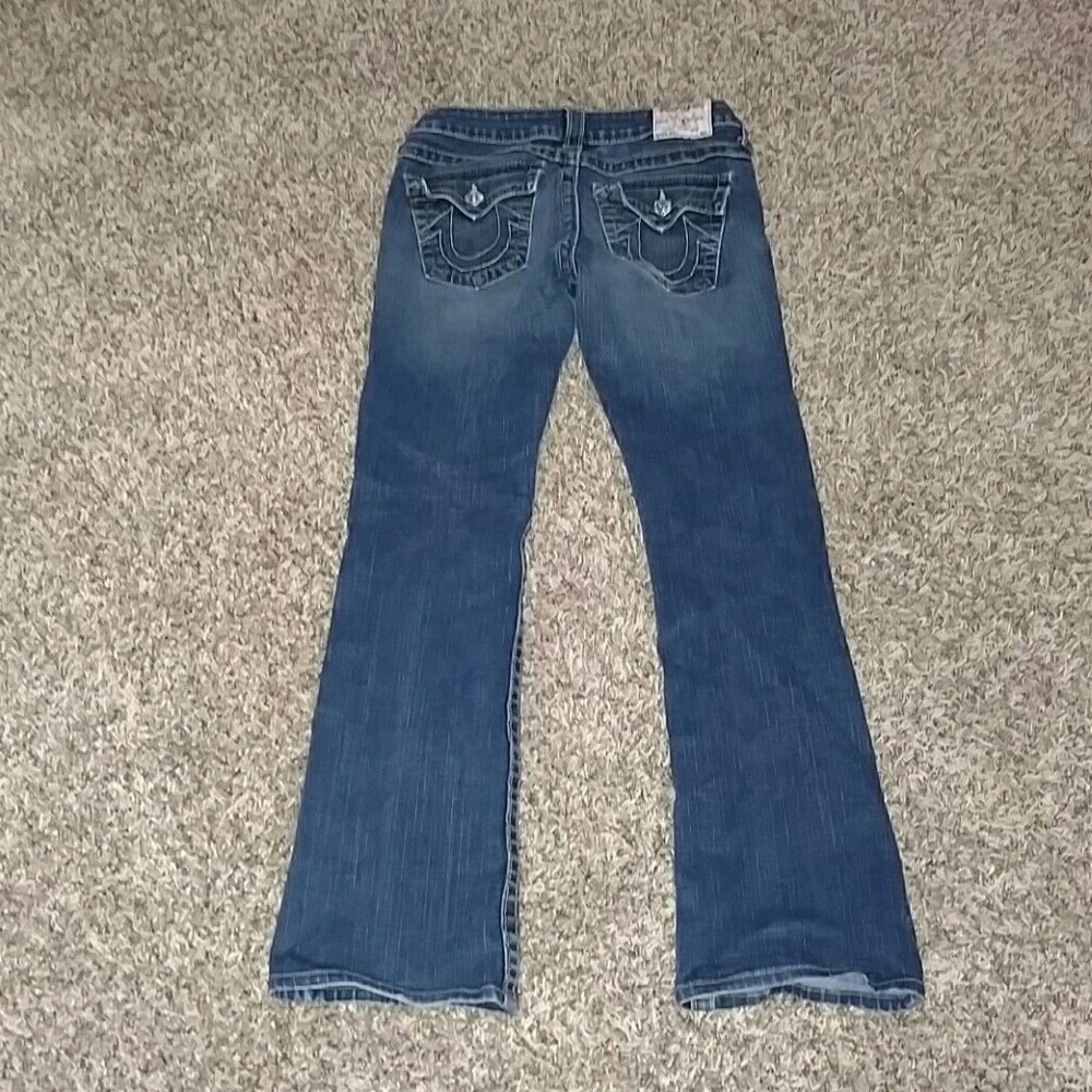 True Religion Women's Blue Boot Cut Jeans